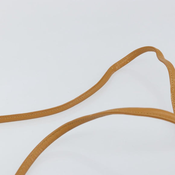 SAINT LAURENT Shoulder Bag PVC Black Gold Auth 147681