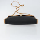 SAINT LAURENT Shoulder Bag PVC Black Gold Auth 147681-5