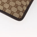 GUCCI GG Canvas Shoulder Bag Beige Silver 27639 Auth 147682-16