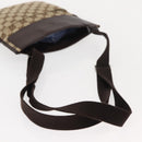 GUCCI GG Canvas Shoulder Bag Beige Silver 27639 Auth 147682-7