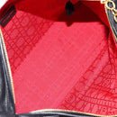 Christian Dior Lady Dior Canage Hand Bag Lamb Skin Black Auth 147686-12
