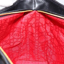 Christian Dior Lady Dior Canage Hand Bag Lamb Skin Black Auth 147686-19