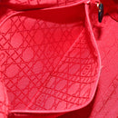 Christian Dior Lady Dior Canage Hand Bag Lamb Skin Black Auth 147686-20