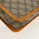 GUCCI GG Supreme Clutch Bag PVC Beige Gold 625764 Auth 147688M-15