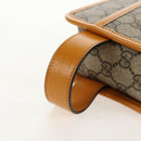 GUCCI GG Supreme Clutch Bag PVC Beige Gold 625764 Auth 147688M-8