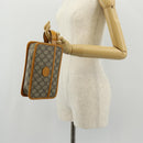 GUCCI GG Supreme Clutch Bag PVC Beige Gold 625764 Auth 147688M-24