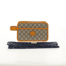 GUCCI GG Supreme Clutch Bag PVC Beige Gold 625764 Auth 147688M-12