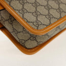 GUCCI GG Supreme Clutch Bag PVC Beige Gold 625764 Auth 147688M-7