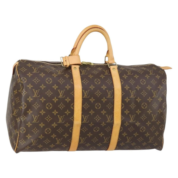 LOUIS VUITTON Monogram Keepall 50 Boston Bag M41426 LV Auth 147696