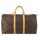 LOUIS VUITTON Monogram Keepall 50 Boston Bag M41426 LV Auth 147696-13