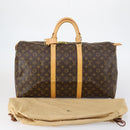 LOUIS VUITTON Monogram Keepall 50 Boston Bag M41426 LV Auth 147696-12