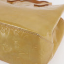 LOUIS VUITTON Monogram Vernis Reade PM Hand Bag Beige M91334 LV Auth 147708-9