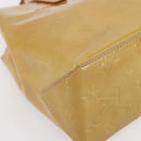 LOUIS VUITTON Monogram Vernis Reade PM Hand Bag Beige M91334 LV Auth 147708-14