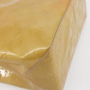 LOUIS VUITTON Monogram Vernis Reade PM Hand Bag Beige M91334 LV Auth 147708-16