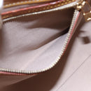 LOUIS VUITTON Monogram Vernis Reade PM Hand Bag Beige M91334 LV Auth 147708-21