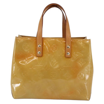 LOUIS VUITTON Monogram Vernis Reade PM Hand Bag Beige M91334 LV Auth 147708 - 0