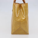 LOUIS VUITTON Monogram Vernis Reade PM Hand Bag Beige M91334 LV Auth 147708-3