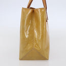 LOUIS VUITTON Monogram Vernis Reade PM Hand Bag Beige M91334 LV Auth 147708-4