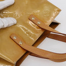 LOUIS VUITTON Monogram Vernis Reade PM Hand Bag Beige M91334 LV Auth 147708-6