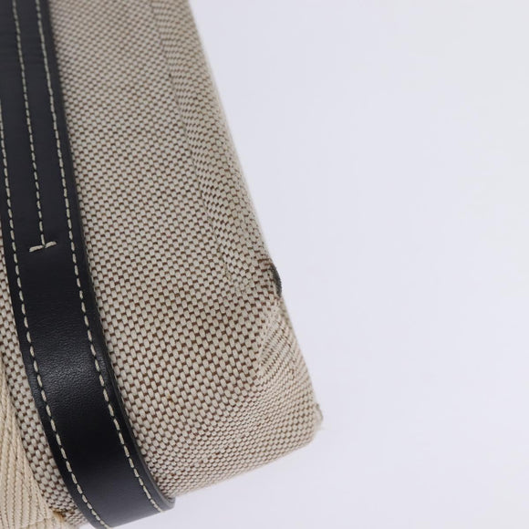 Chloe Woody Small Hand Bag Canvas 2way Beige Navy Auth 147711