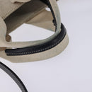 Chloe Woody Small Hand Bag Canvas 2way Beige Navy Auth 147711-7