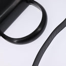 Salvatore Ferragamo Gancini Hand Bag Leather 2way Black Gold Auth 147713-7