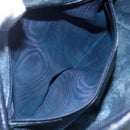 GUCCI GG Supreme Sherry Line Shoulder Bag PVC Navy Gold 72 001 4071 Auth 147721-21