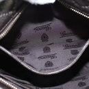 GUCCI Guccissima GG Canvas Shoulder Bag Leather Gray Gold 201538 Auth 147723-20