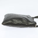GUCCI Guccissima GG Canvas Shoulder Bag Leather Gray Gold 201538 Auth 147723-4