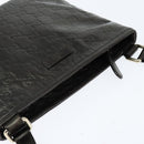 GUCCI Guccissima GG Canvas Shoulder Bag Leather Gray Gold 201538 Auth 147723-6