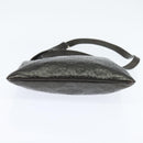 GUCCI Guccissima GG Canvas Shoulder Bag Leather Gray Gold 201538 Auth 147723-5