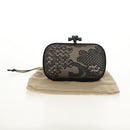 BOTTEGA VENETA Knot Pouch Clutch Pouch metal Gray Auth 147725A-12