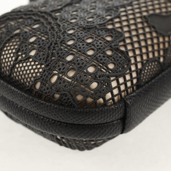 BOTTEGA VENETA Knot Pouch Clutch Pouch metal Gray Auth 147725A