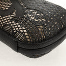 BOTTEGA VENETA Knot Pouch Clutch Pouch metal Gray Auth 147725A-14