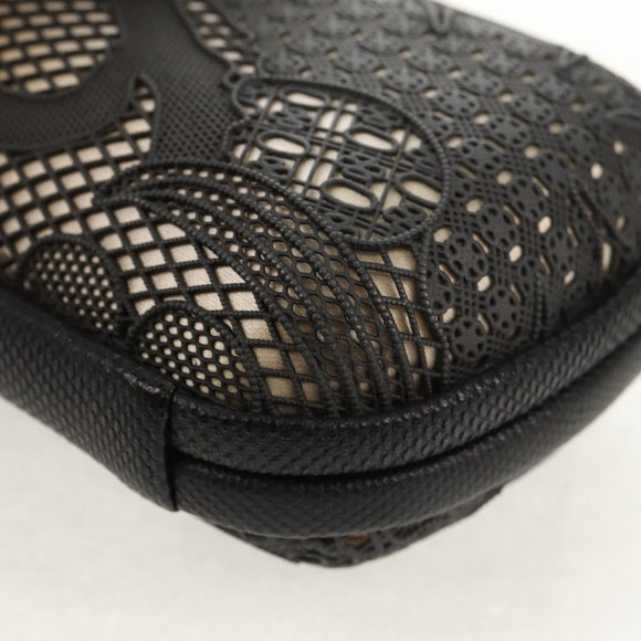 BOTTEGA VENETA Knot Pouch Clutch Pouch metal Gray Auth 147725A