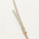 PRADA Triangle Mini Pouch Enamel 2way Ivory Gold 1NR015 Auth 147726M-9