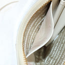 PRADA Triangle Mini Pouch Enamel 2way Ivory Gold 1NR015 Auth 147726M-28