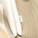 PRADA Triangle Mini Pouch Enamel 2way Ivory Gold 1NR015 Auth 147726M-11