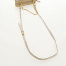 PRADA Triangle Mini Pouch Enamel 2way Ivory Gold 1NR015 Auth 147726M-8