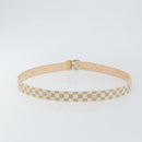 LOUIS VUITTON Damier Azur Ceinture Mini Belt 38.6"" M9782 LV Auth 147727-2