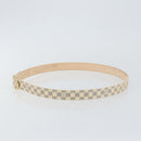 LOUIS VUITTON Damier Azur Ceinture Mini Belt 38.6"" M9782 LV Auth 147727-3