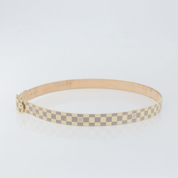 LOUIS VUITTON Damier Azur Ceinture Mini Belt 38.6"" M9782 LV Auth 147727
