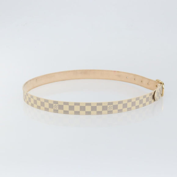 LOUIS VUITTON Damier Azur Ceinture Mini Belt 38.6"" M9782 LV Auth 147727