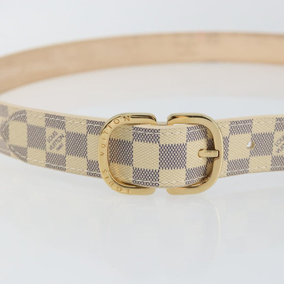 LOUIS VUITTON Damier Azur Ceinture Mini Belt 38.6"" M9782 LV Auth 147727