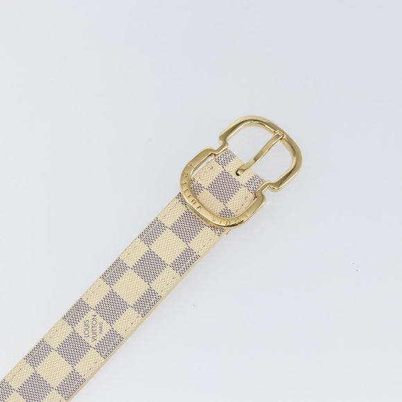 LOUIS VUITTON Damier Azur Ceinture Mini Belt 38.6"" M9782 LV Auth 147727