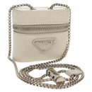 PRADA Chain Pouch For AirPods Pro Earphone Case Safiano 1NR009 Auth 147728M-1