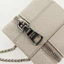 PRADA Chain Pouch For AirPods Pro Earphone Case Safiano 1NR009 Auth 147728M-18