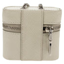 PRADA Chain Pouch For AirPods Pro Earphone Case Safiano 1NR009 Auth 147728M-2