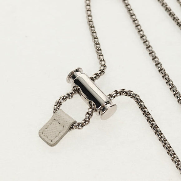 PRADA Chain Pouch For AirPods Pro Earphone Case Safiano 1NR009 Auth 147728M