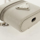 PRADA Chain Pouch For AirPods Pro Earphone Case Safiano 1NR009 Auth 147728M-9